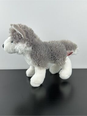 Douglas Cuddle Toys Nikita Husky Wolf Puppy Dog 8” #3986 Gray White Plush